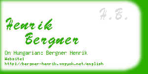 henrik bergner business card